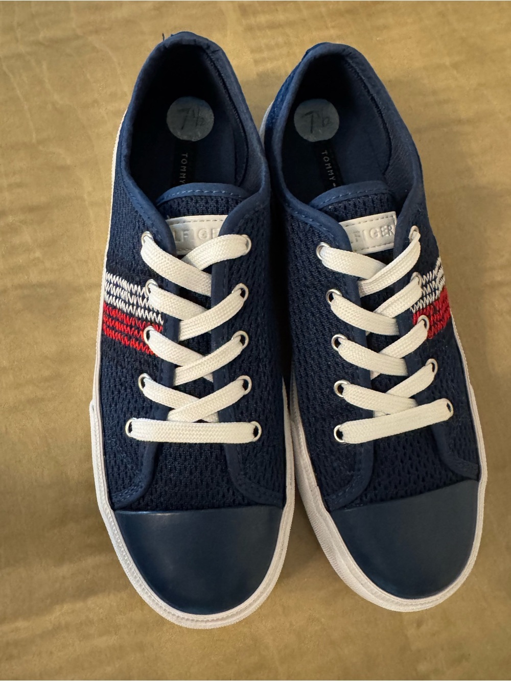 Tommy Hilfiger Red White And Blue Sneakers Fourth Of July Size 7.5 - Picture 12 of 16